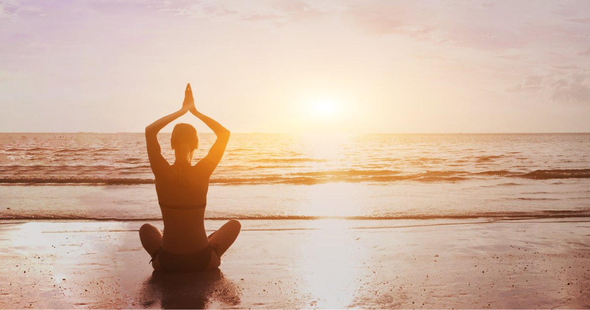 Meditation am Strand